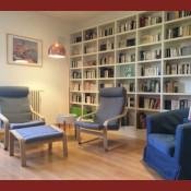 La bibliothèque de la Villa Miranda